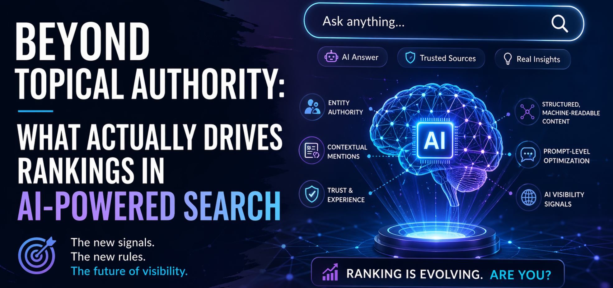 AI Search Rankings: Beyond Topical Authority in 2026